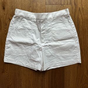 Banana Republic Linen Blend Shorts, White, Medium
